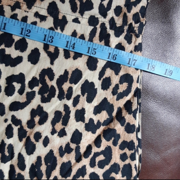Ganni Leopard Print Front Zip Midi Dress - Picture 14 of 15